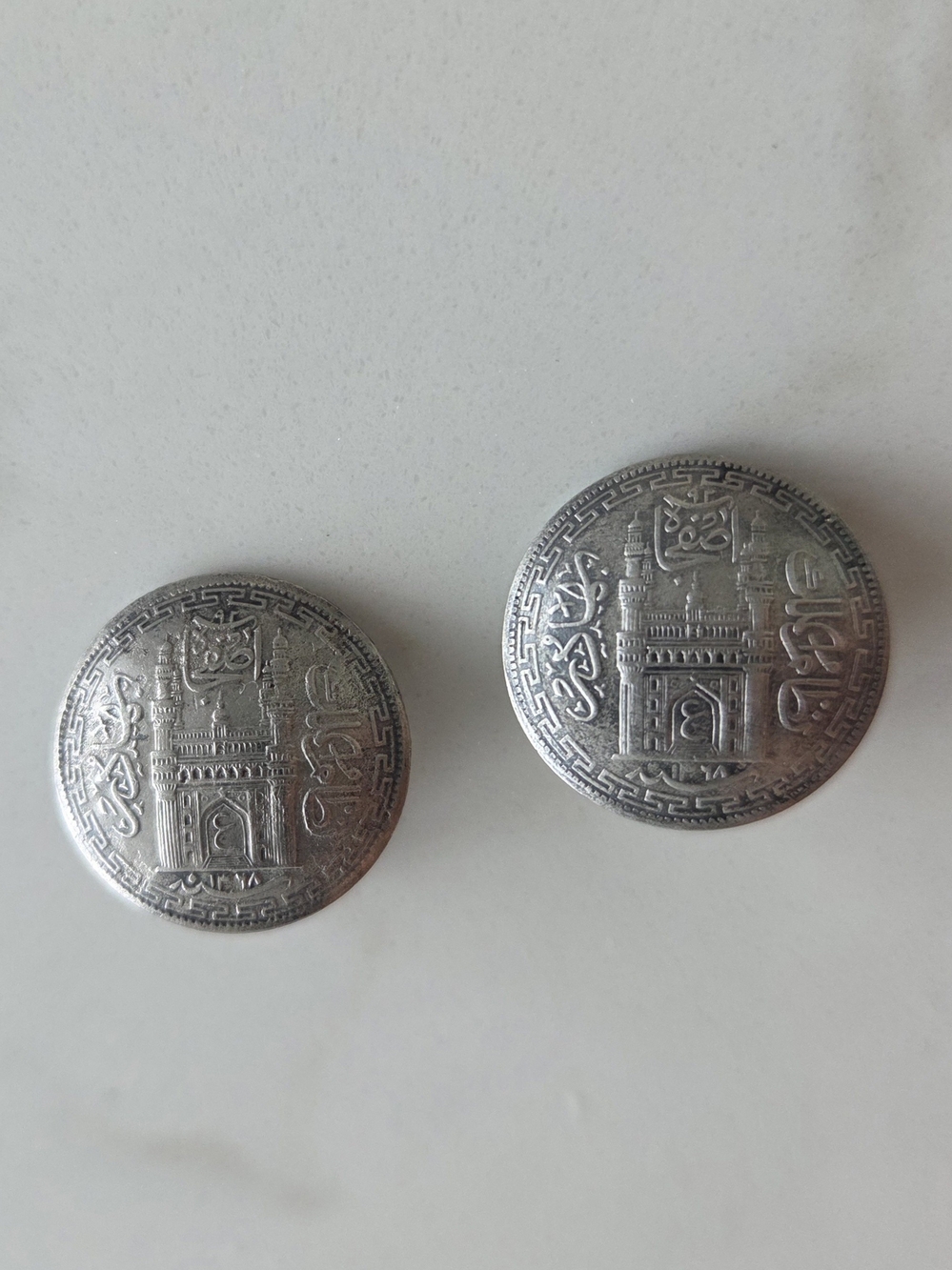 Hyderabad Silver Tone Clip On Earrings - Set of 2